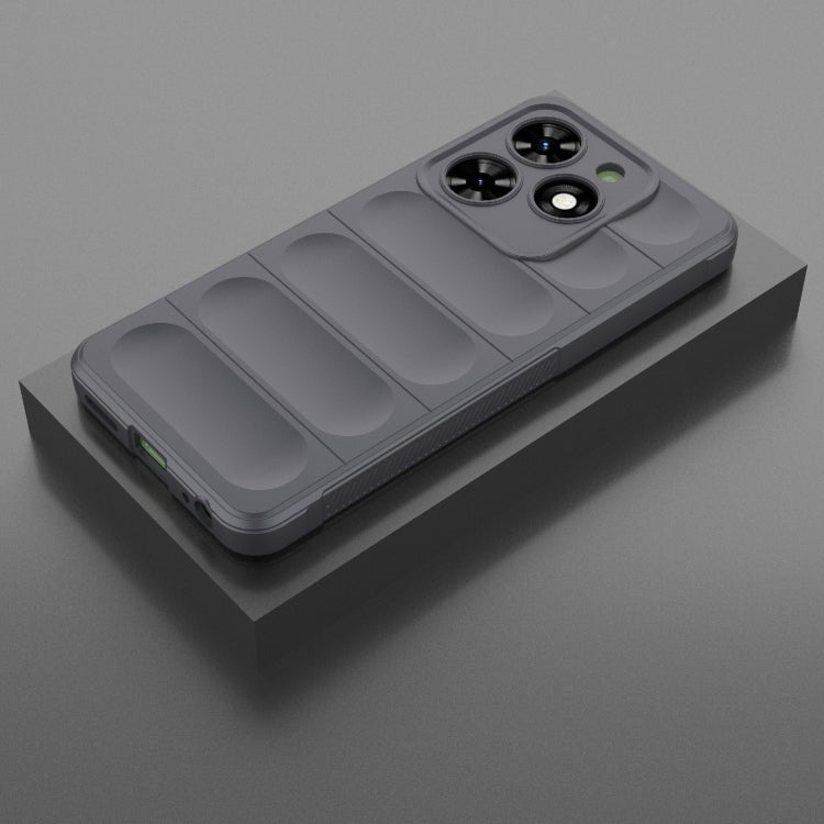 For Tecno Spark Go 2024 / 20C / Pop 8 Magic Shield TPU + Flannel Phone Case(Dark Grey) - Tecno Cases by PMC Jewellery | Online Shopping South Africa | PMC Jewellery | Buy Now Pay Later Mobicred