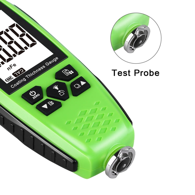 RZ859 Metal Coating Thickness Gauge(Green) - Coating Thickness Gauge by PMC TechLife | Online Shopping South Africa | PMC TechLife | Buy Now Pay Later Mobicred
