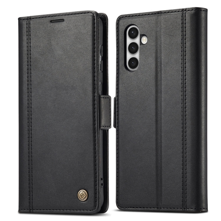 For Samsung Galaxy S24+ LC.IMEEKE Skin-friendly Card Slots Leather Phone Case(Black) - Galaxy S24+ 5G Cases by LC.IMEEKE | Online Shopping South Africa | PMC Jewellery | Buy Now Pay Later Mobicred