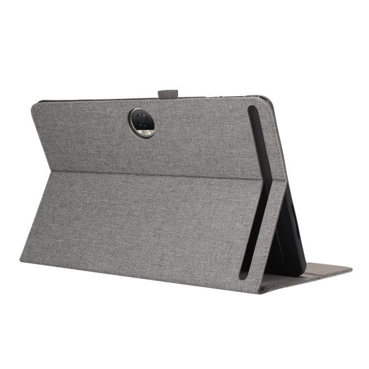For Honor Pad 9 Fabric Texture Horizontal Flip Leather Tablet Case(Gray) - Honor by PMC TechLife | Online Shopping South Africa | PMC TechLife | Buy Now Pay Later Mobicred