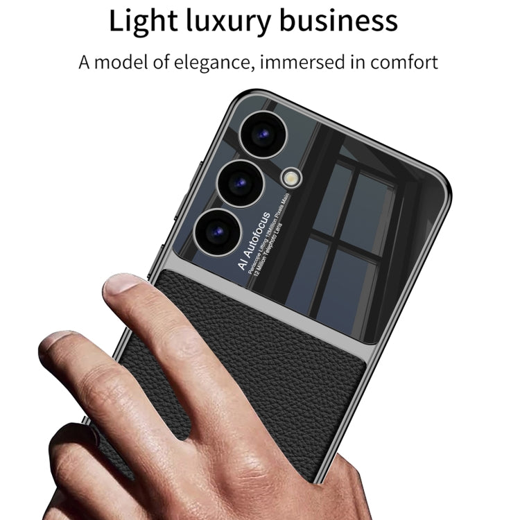 For Samsung Galaxy S24+ 5G GKK Plating TPU + Leather Full Coverage Phone Case(Green) - free shipping - PMC Jewellery - Order now!