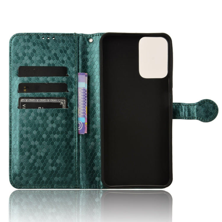 For Motorola Moto G Power 5G 2024 Honeycomb Dot Texture Leather Phone Case(Green) - Motorola Cases by PMC Jewellery | Online Shopping South Africa | PMC Jewellery | Buy Now Pay Later Mobicred