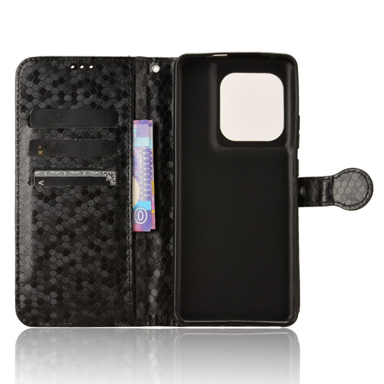 For Motorola Edge 50 Ultra Honeycomb Dot Texture Leather Phone Case(Black) - Motorola Cases by PMC Jewellery | Online Shopping South Africa | PMC Jewellery | Buy Now Pay Later Mobicred