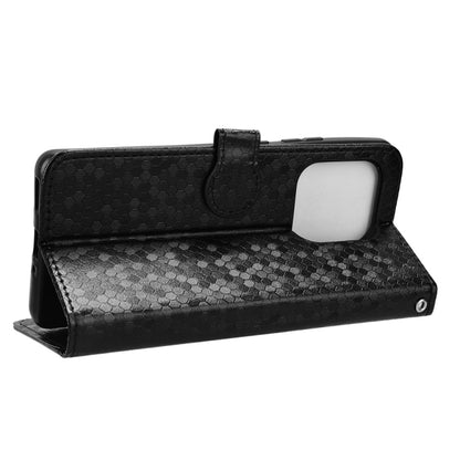 For Motorola Edge 50 Ultra Honeycomb Dot Texture Leather Phone Case(Black) - Motorola Cases by PMC Jewellery | Online Shopping South Africa | PMC Jewellery | Buy Now Pay Later Mobicred