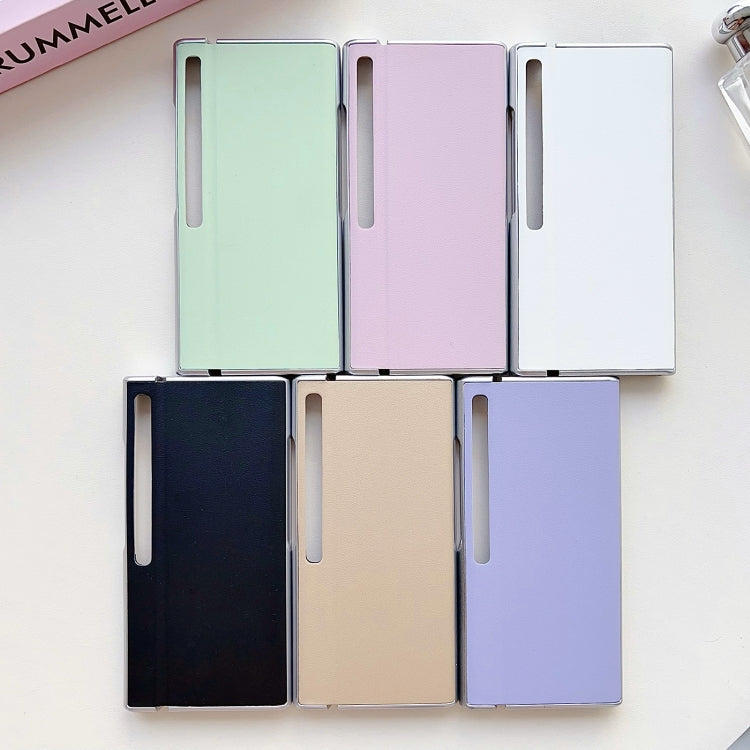 For Huawei Mate Xs 2 Morandi Pearlescent Paint Shockproof Phone Case(White) - Huawei Cases by PMC TechLife | Online Shopping South Africa | PMC TechLife