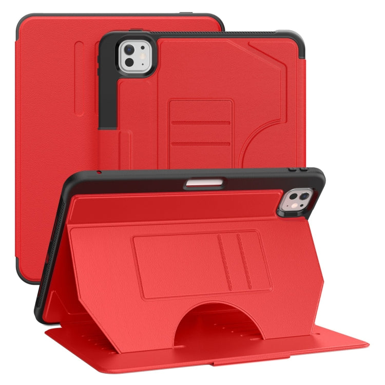 For iPad Pro 11 2024 Notebook Magnetic Leather Tablet Case(Red) - iPad Pro 11 2024 Cases by PMC Jewellery | Online Shopping South Africa | PMC Jewellery | Buy Now Pay Later Mobicred