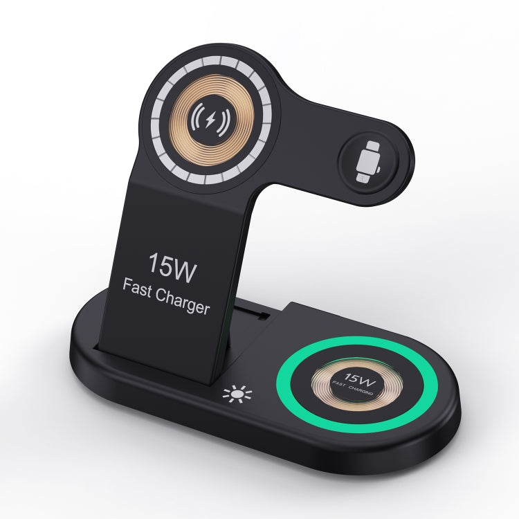 H50 4 in 1 Multi-function Magnetic Wireless Charger(Black) - Wireless Charger by PMC Jewellery | Online Shopping South Africa | PMC Jewellery