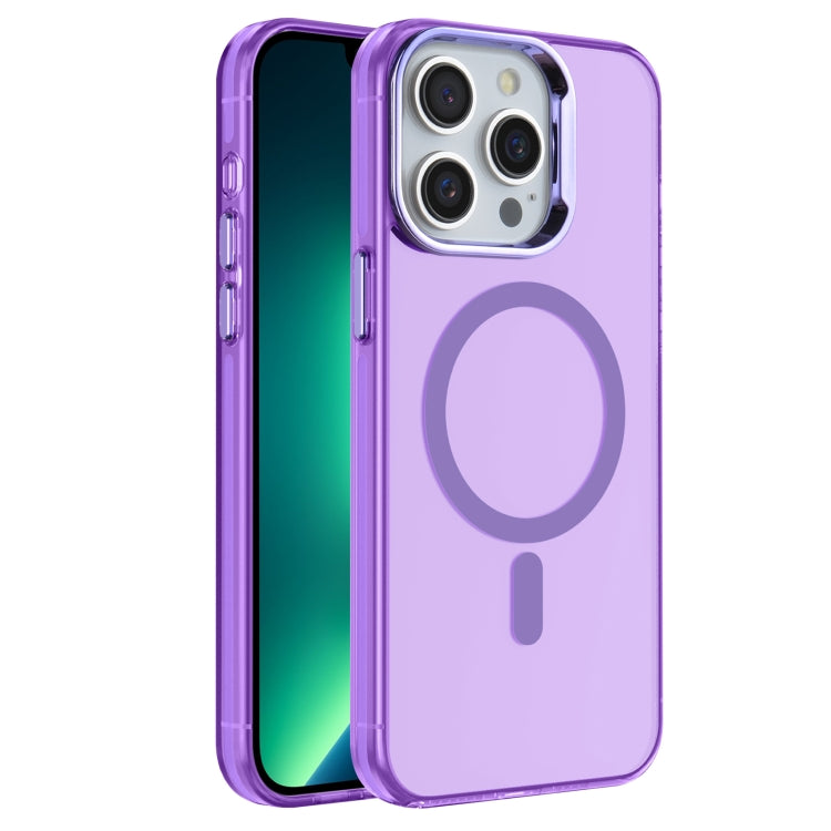 For iPhone 13 Pro Electroplated IMD Magsafe PC Hybrid TPU Phone Case(Purple) - iPhone 13 Pro Cases by PMC Jewellery | Online Shopping South Africa | PMC Jewellery