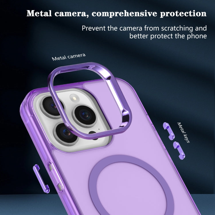 For iPhone 13 Pro Electroplated IMD Magsafe PC Hybrid TPU Phone Case(Purple) - iPhone 13 Pro Cases by PMC Jewellery | Online Shopping South Africa | PMC Jewellery