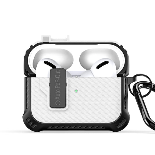 For AirPods Pro DUX DUCIS PECI Series Earbuds Box Protective Case(White) - For AirPods Pro by DUX DUCIS | Online Shopping South Africa | PMC Jewellery | Buy Now Pay Later Mobicred