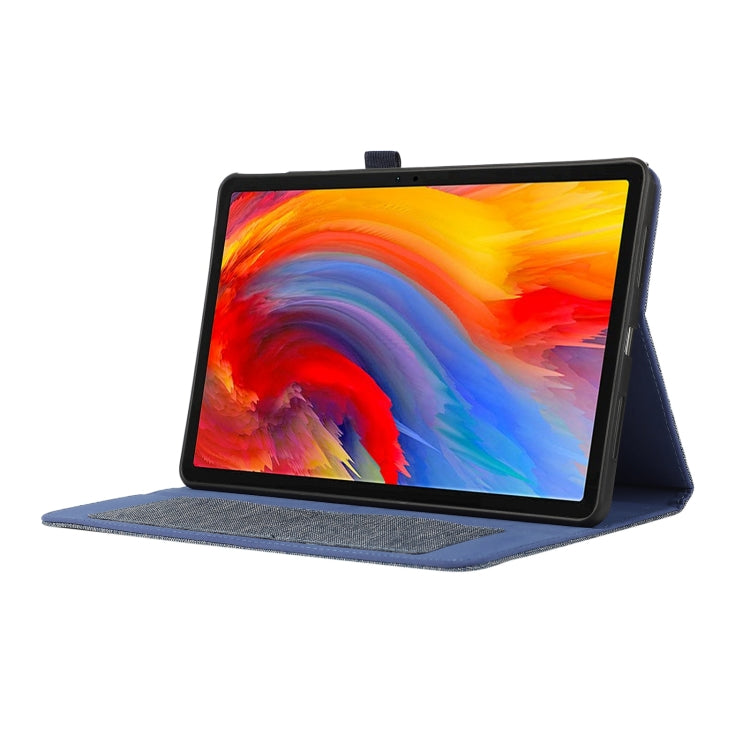 For Lenovo Tab M11 / Xiaoxin Pad 11 2024 Fabric Texture Horizontal Flip Leather Tablet Case(Blue) - free shipping - PMC Jewellery - Order now!