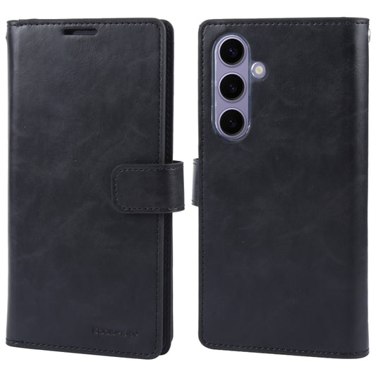 For Samsung Galaxy S24+ 5G GOOSPERY MANSOOR DIARY 9 Card Slots Leather Phone Case(Black) - Galaxy S24+ 5G Cases by GOOSPERY | Online Shopping South Africa | PMC Jewellery | Buy Now Pay Later Mobicred