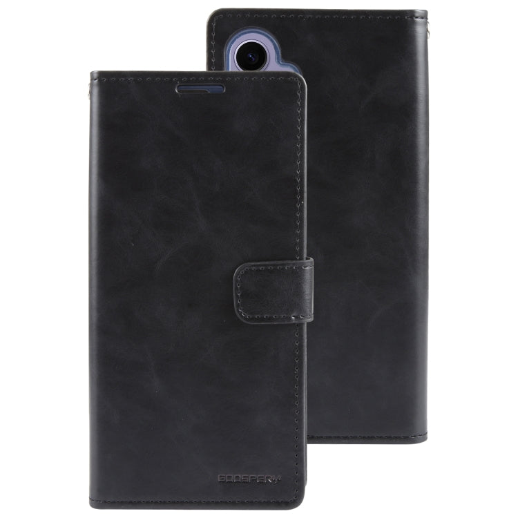 For Samsung Galaxy S24+ 5G GOOSPERY MANSOOR DIARY 9 Card Slots Leather Phone Case(Black) - Galaxy S24+ 5G Cases by GOOSPERY | Online Shopping South Africa | PMC Jewellery | Buy Now Pay Later Mobicred