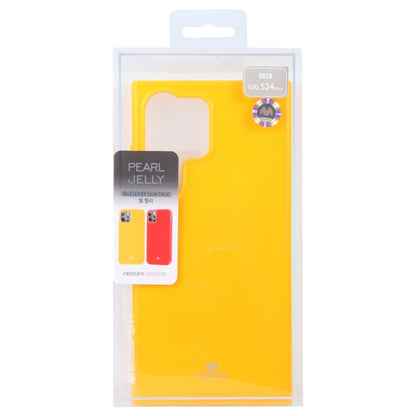 For Samsung Galaxy S24 Ultra 5G GOOSPERY PEARL JELLY Shockproof TPU Phone Case(Yellow) - Galaxy S24 Ultra 5G Cases by GOOSPERY | Online Shopping South Africa | PMC Jewellery | Buy Now Pay Later Mobicred