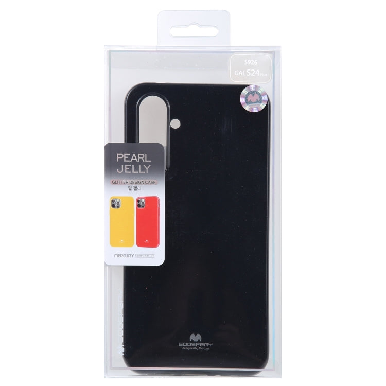 For Samsung Galaxy S24+ 5G GOOSPERY PEARL JELLY Shockproof TPU Phone Case(Black) - Galaxy S24+ 5G Cases by GOOSPERY | Online Shopping South Africa | PMC Jewellery | Buy Now Pay Later Mobicred