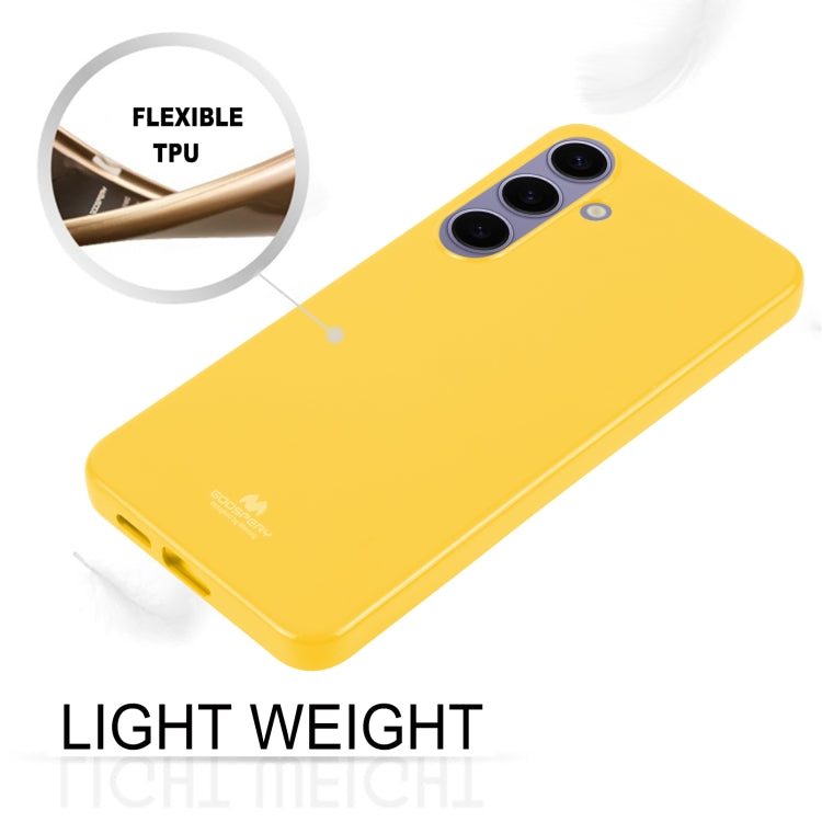 For Samsung Galaxy S24 5G GOOSPERY PEARL JELLY Shockproof TPU Phone Case(Yellow) - Galaxy S24 5G Cases by GOOSPERY | Online Shopping South Africa | PMC Jewellery | Buy Now Pay Later Mobicred