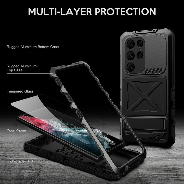 For Samsung Galaxy S24 Ultra 5G R-JUST Life Waterproof Dustproof Shockproof Phone Case(Black) - Galaxy S24 Ultra 5G Cases by R-JUST | Online Shopping South Africa | PMC TechLife | Buy Now Pay Later Mobicred