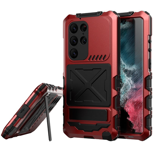 For Samsung Galaxy S24 Ultra 5G R-JUST Life Waterproof Dustproof Shockproof Phone Case(Red) - Galaxy S24 Ultra 5G Cases by R-JUST | Online Shopping South Africa | PMC Jewellery | Buy Now Pay Later Mobicred