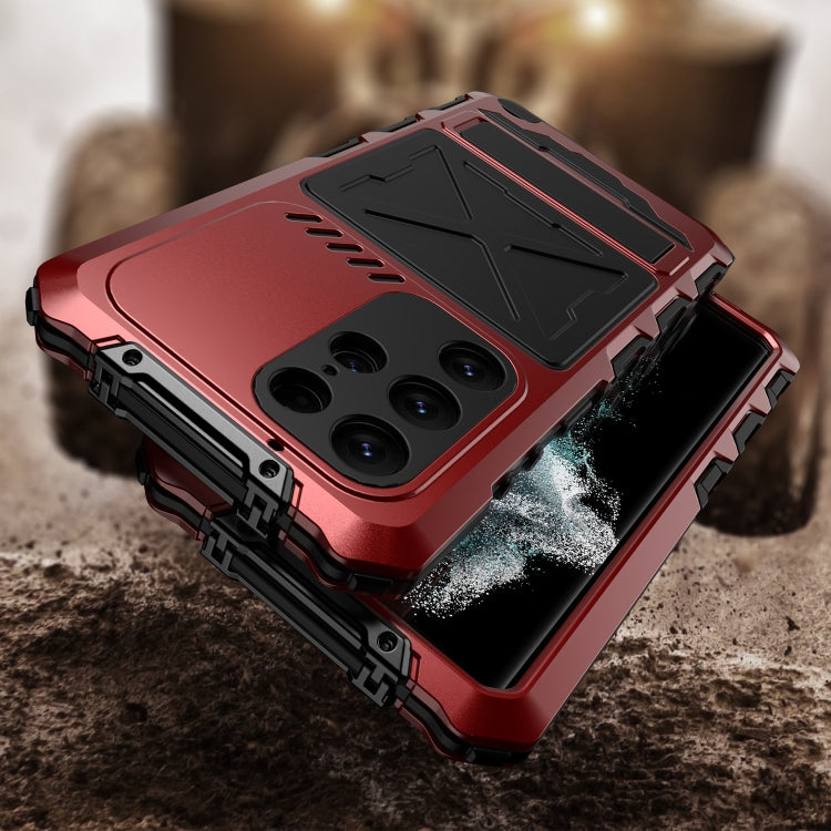 For Samsung Galaxy S24 Ultra 5G R-JUST Life Waterproof Dustproof Shockproof Phone Case(Red) - Galaxy S24 Ultra 5G Cases by R-JUST | Online Shopping South Africa | PMC TechLife | Buy Now Pay Later Mobicred