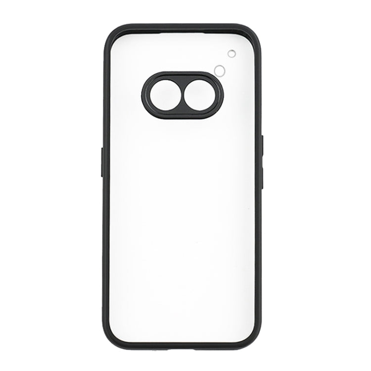 For Nothing Phone 2a Frosted TPU + Transparent PC Phone Case(Black) - More Brand by PMC Jewellery | Online Shopping South Africa | PMC Jewellery