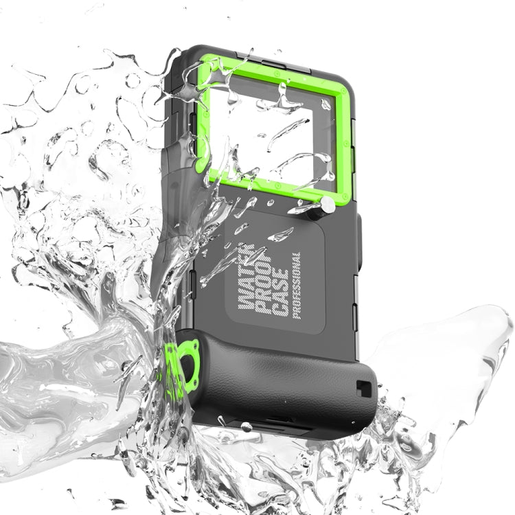 Diving Shell Gen2 Upgrade IP68 Waterproof Phone Case(Black Green) - Waterproof Bag by PMC TechLife | Online Shopping South Africa | PMC TechLife | Buy Now Pay Later Mobicred