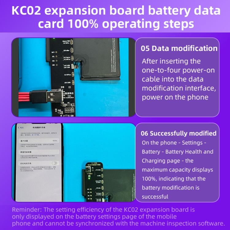 i2C KC02 Battery Data Repair Expansion Board Modifying Battery Efficiency for iPhone 11-15 Pro Max - Test Tools by PMC Jewellery | Online Shopping South Africa | PMC Jewellery