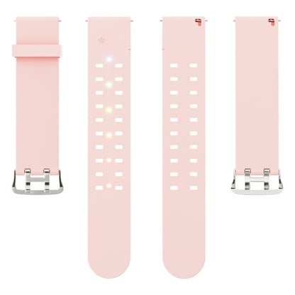 For Apple Watch Series 8 41mm Luminous Colorful Light Silicone Watch Band(Pink) - Watch Bands by PMC Jewellery | Online Shopping South Africa | PMC Jewellery