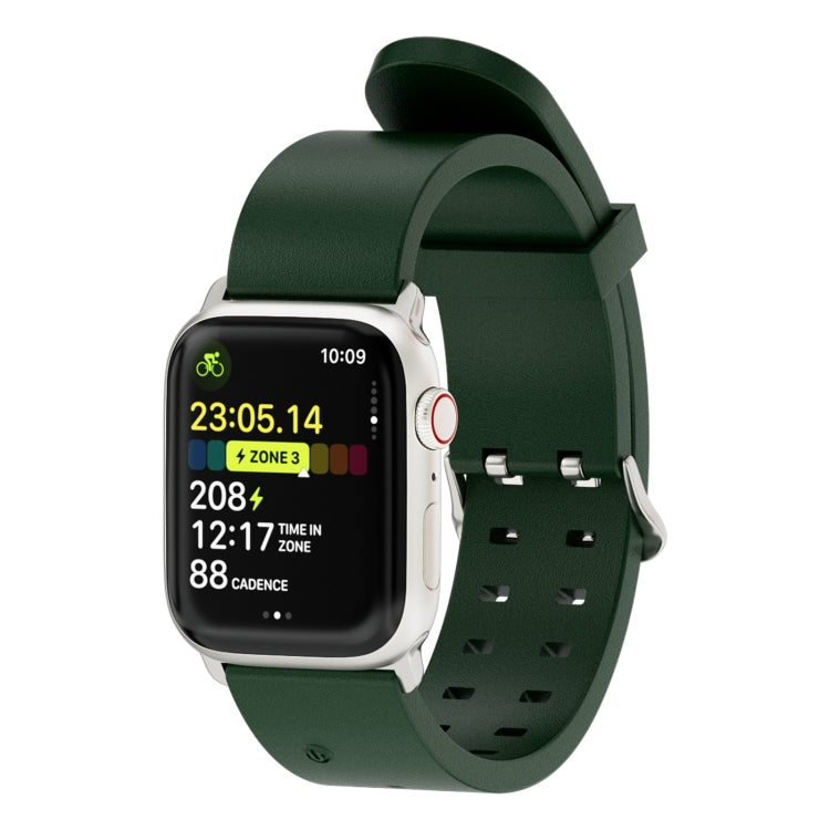 For Apple Watch Series 7 45mm Luminous Colorful Light Silicone Watch Band(Green) - Watch Bands by PMC Jewellery | Online Shopping South Africa | PMC Jewellery