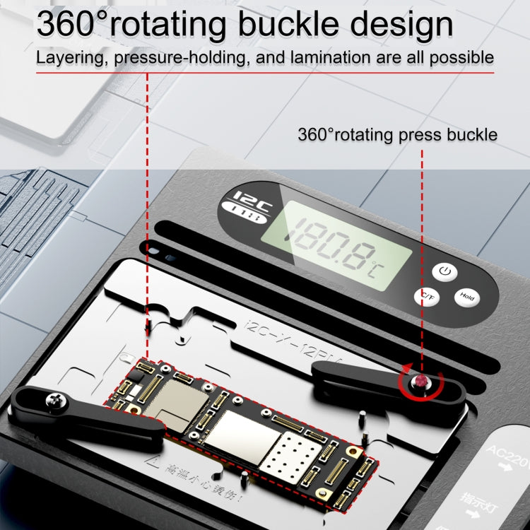 i2C T18 LCD Display PCB Motherboard Layered Desoldering Station For iPhone X-15 Pro Max, US Plug - Repair Platform by PMC Jewellery | Online Shopping South Africa | PMC Jewellery