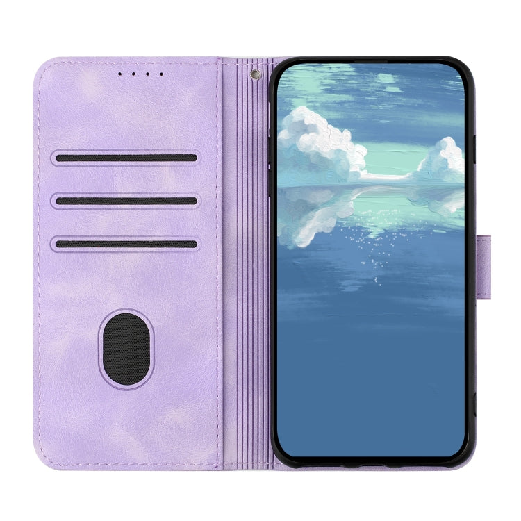 For Tecno Spark Go 2024 Line Pattern Skin Feel Leather Phone Case(Light Purple) - Tecno Cases by PMC Jewellery | Online Shopping South Africa | PMC Jewellery | Buy Now Pay Later Mobicred