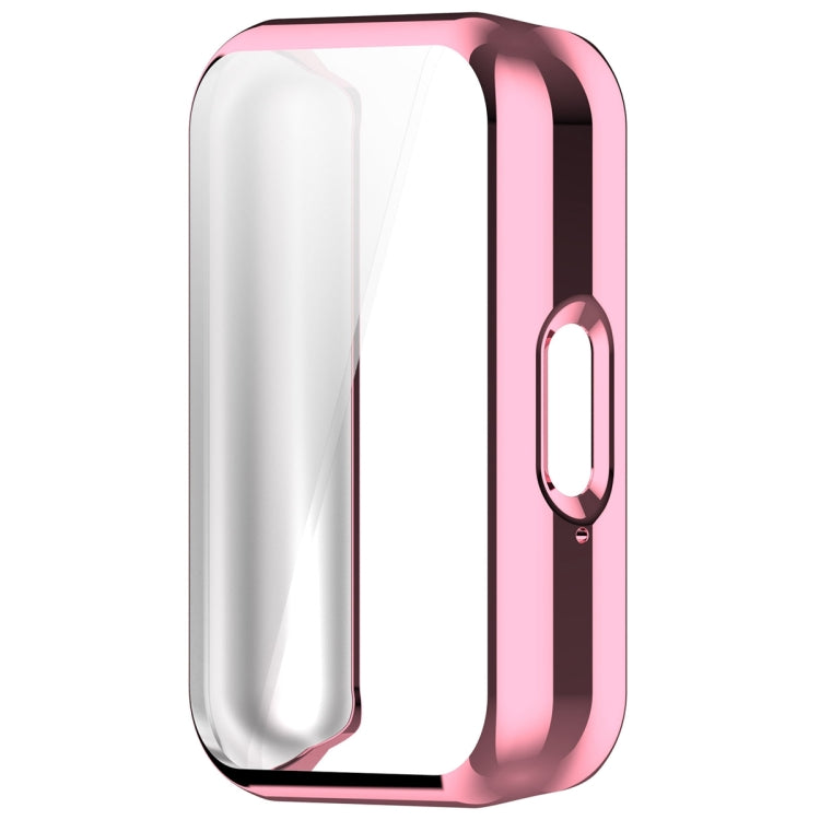 For Samsung Galaxy Fit 3 Full Coverage TPU Electroplated Watch Protective Case(Pink) - Watch Cases by PMC TechLife | Online Shopping South Africa | PMC TechLife