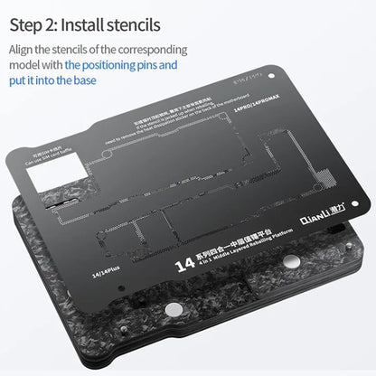 Qianli Magnetic Middle Layer BGA Reballing Platform For iPhone 15 Series - BGA Stencils by QIANLI | Online Shopping South Africa | PMC Jewellery