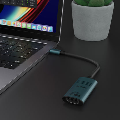 Onten UC981 8K 30Hz USB-C / Type-C to HDMI Video Converter Adapter(Pine Green) - Cable & Adapters by Onten | Online Shopping South Africa | PMC Jewellery | Buy Now Pay Later Mobicred