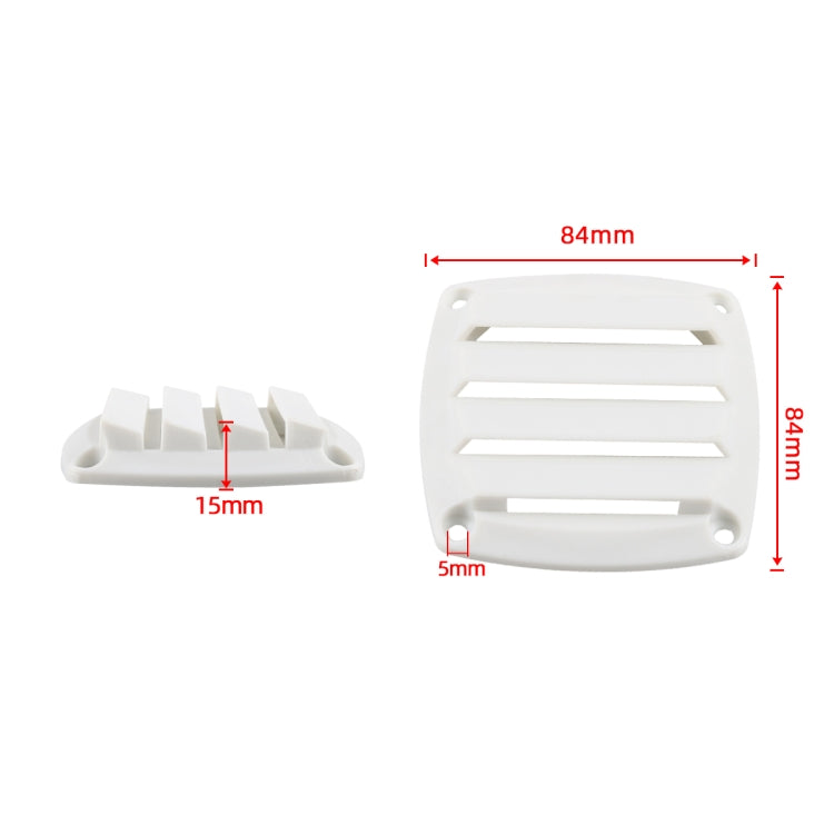 Yacht / RV 85mm Louvered Vents(White) - Air Conditioning System by PMC Jewellery | Online Shopping South Africa | PMC Jewellery | Buy Now Pay Later Mobicred