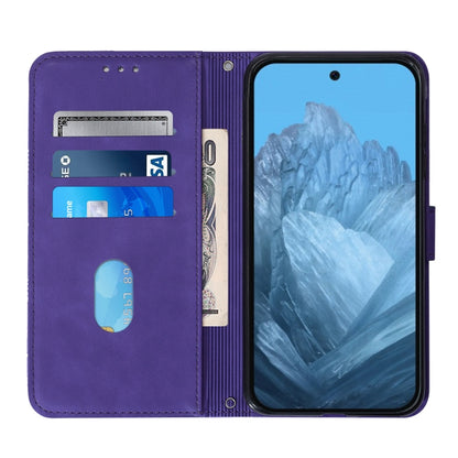 For Google Pixel 9 Crossbody 3D Embossed Flip Leather Phone Case(Purple) - Google Cases by PMC Jewellery | Online Shopping South Africa | PMC Jewellery | Buy Now Pay Later Mobicred