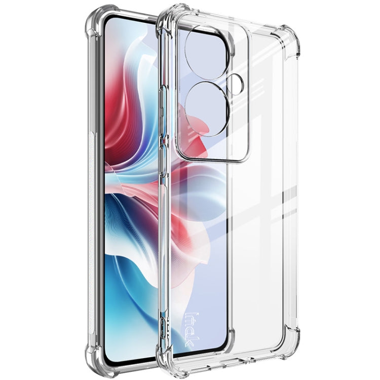 For OPPO Reno11 F 5G imak Shockproof Airbag TPU Phone Case(Transparent) - Reno11 F Cases by imak | Online Shopping South Africa | PMC Jewellery | Buy Now Pay Later Mobicred