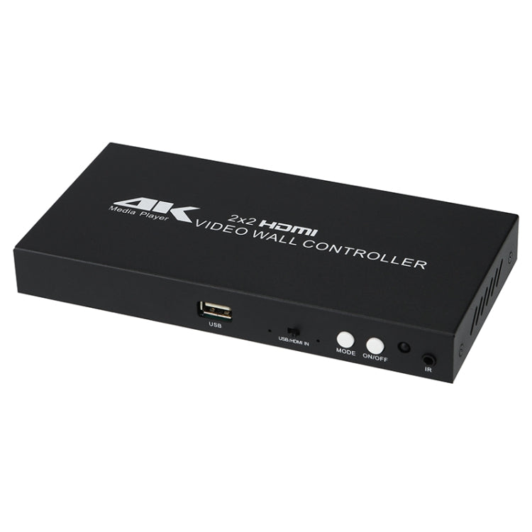 XP03 4K 2x2 HDMI Video Wall Controller Multi-screen Splicing Processor, Style:Playback Version(EU Plug) - Splitter by PMC Jewellery | Online Shopping South Africa | PMC Jewellery | Buy Now Pay Later Mobicred