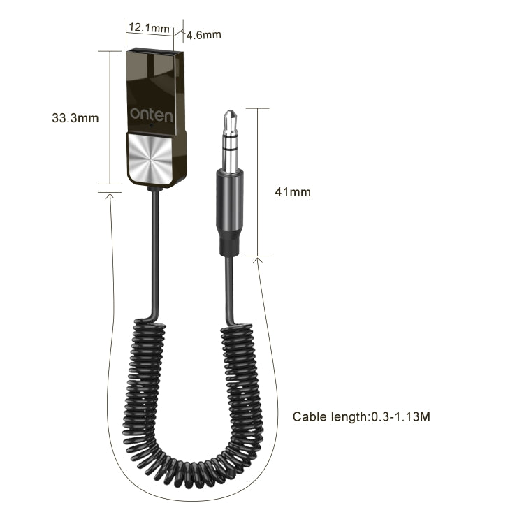 ONTEN OTN-BT101 Wireless Audio Adapter Automatic Connection - Bluetooth Adapters by Onten | Online Shopping South Africa | PMC TechLife | Buy Now Pay Later Mobicred
