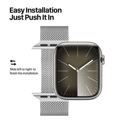 For Apple Watch SE 2023 44mm DUX DUCIS Milanese Pro Series Stainless Steel Watch Band(Silver) - Watch Bands by DUX DUCIS | Online Shopping South Africa | PMC Jewellery