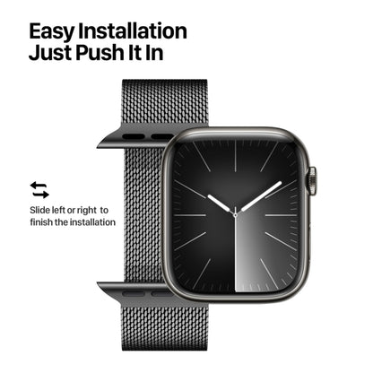 For Apple Watch SE 2023 40mm DUX DUCIS Milanese Pro Series Stainless Steel Watch Band(Black) - Watch Bands by DUX DUCIS | Online Shopping South Africa | PMC Jewellery