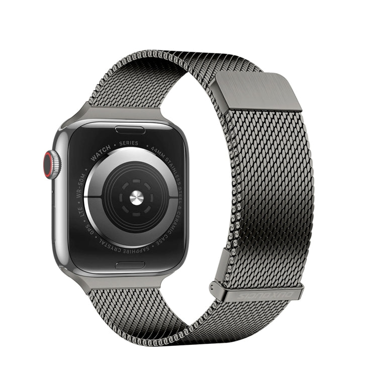 For Apple Watch Series 9 45mm DUX DUCIS Milanese Pro Series Stainless Steel Watch Band(Graphite) - Watch Bands by DUX DUCIS | Online Shopping South Africa | PMC Jewellery