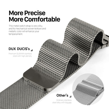 For Apple Watch SE 44mm DUX DUCIS Milanese Pro Series Stainless Steel Watch Band(Graphite) - Watch Bands by DUX DUCIS | Online Shopping South Africa | PMC Jewellery