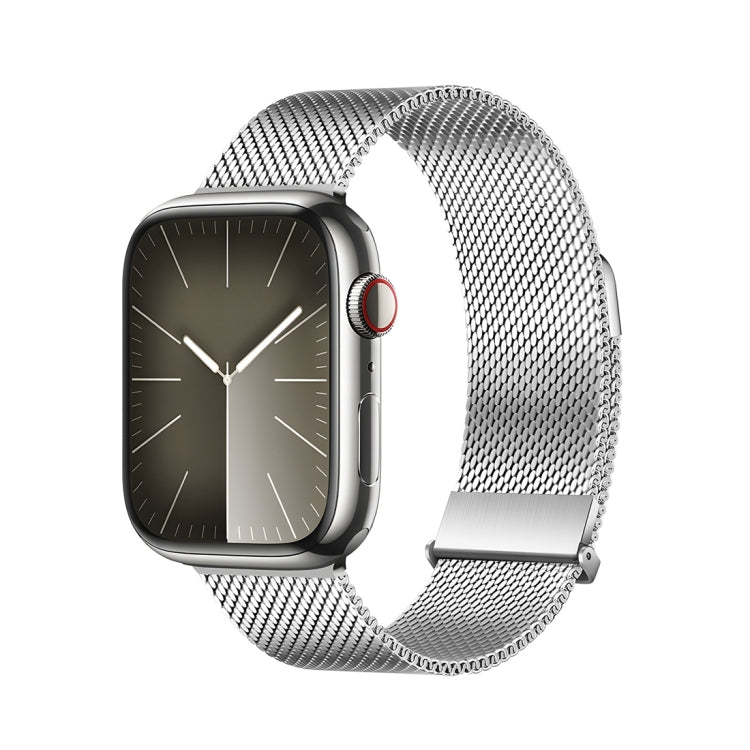 For Apple Watch Series 6 44mm DUX DUCIS Milanese Pro Series Stainless Steel Watch Band(Silver) - Watch Bands by DUX DUCIS | Online Shopping South Africa | PMC Jewellery