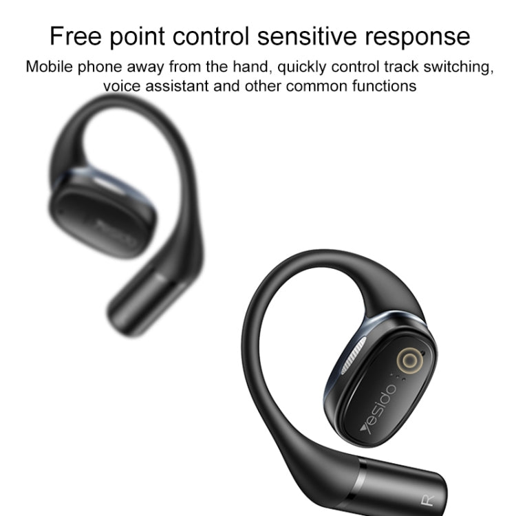 Yesido YSP18 OWS Open Wireless Bluetooth Earphone(Black) - Bluetooth Earphone by Yesido | Online Shopping South Africa | PMC Jewellery | Buy Now Pay Later Mobicred