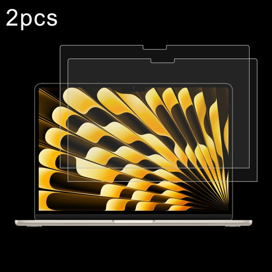 For Macbook Air 13 2024 2pcs 0.26mm 9H Surface Hardness Explosion-proof Tempered Glass Film - Screen Protectors by PMC Jewellery | Online Shopping South Africa | PMC Jewellery | Buy Now Pay Later Mobicred