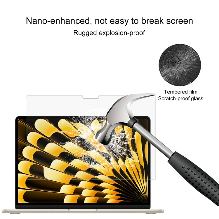 For Macbook Air 13 2024 25pcs 0.26mm 9H Surface Hardness Explosion-proof Tempered Glass Film - Screen Protectors by PMC Jewellery | Online Shopping South Africa | PMC Jewellery | Buy Now Pay Later Mobicred