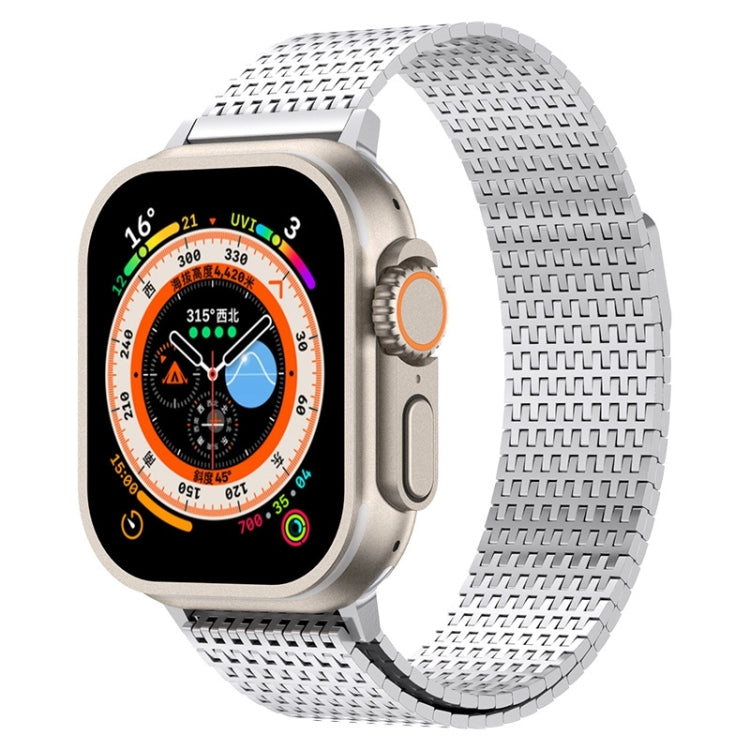 For Apple Watch SE 2022 40mm Milanese Loop Magnetic Clasp Stainless Steel Watch Band(Silver) - Watch Bands by PMC Jewellery | Online Shopping South Africa | PMC Jewellery