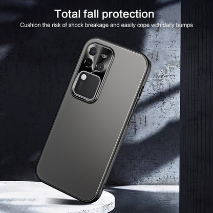 For vivo S18 Pro R-JUST RJ-61 Electroplating Frosted TPU + PC Phone Case(Grey) - S18 Pro Cases by R-JUST | Online Shopping South Africa | PMC Jewellery