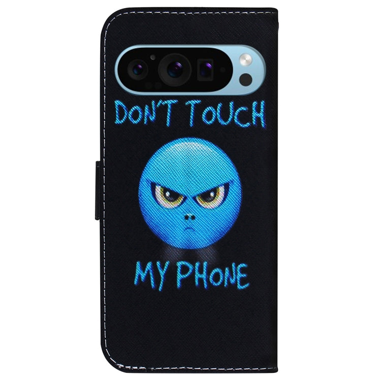 For Google Pixel 9 Pro Coloured Drawing Flip Leather Phone Case(Anger) - Google Cases by PMC Jewellery | Online Shopping South Africa | PMC Jewellery | Buy Now Pay Later Mobicred