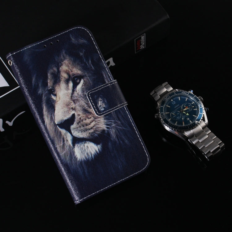 For Google Pixel 9 Coloured Drawing Flip Leather Phone Case(Lion) - Google Cases by PMC Jewellery | Online Shopping South Africa | PMC Jewellery | Buy Now Pay Later Mobicred